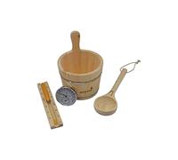 Set d'accessoires pour sauna avec insert, louche, etc.