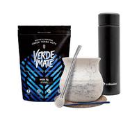 Set d'accessoires Yerba Verde Mate Green Mas IQ 500g Thermos Bombilla