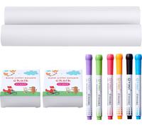Set d'accompagnement de chevalet VEVOR, set de création artistique de 32 pièces pour enfants avec craie, marqueurs et rouleaux de papier, outils importants pour le chevalet de dessin de table pour enf