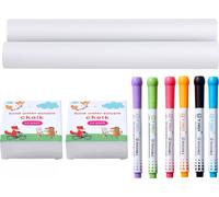 Set d'accompagnement de chevalet VEVOR, set de création artistique pour enfants de 32 pièces avec craies, marqueurs et rouleaux de papier, outils importants pour les chevalets artistiques pour enfants
