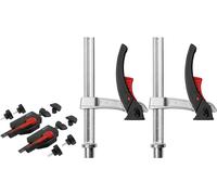 SET d'action avec outils de serrage pour travailler sur la table Bessey MFT-A Envergure max.:150 mm