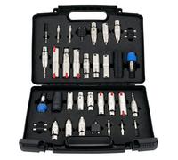 Set d'adaptateurs audio Pronomic ADC-34 dans une valise