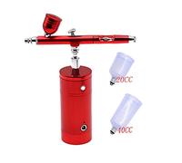Set d'aérographe Petit stylo de pompe de pulvérisation Beau Kit de compresseur d'air for peinture artistique Tatouage Tatouage Cake Spray Modèle(RED)