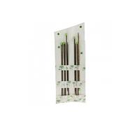 Set d'aiguilles à tricoter en bois de palmier 35 cm N°4 à 6 -(...) - Blanc