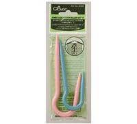 Clover – Set d'aiguilles auxiliaires Jumbo en U pour torsades – Multicolore