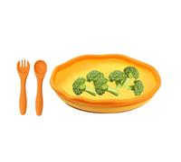 Set d'alimentation en silicone pour By, ensemble de repas à sucette, assiette avec cuillère et gel pour une sans sevrage