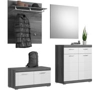 Set d'ameublement SCOTT - Meubles avec miroir, buffet et penderie