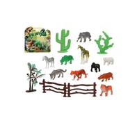 Set d'animaux sauvages - Jungle (15 pièces)