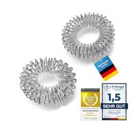 Set d'anneaux de massage Yin Yang pour les doigts - Anneaux d'acupressure | Anneaux de massage pour le poignet | Massage bien-être pour la détente, le massage des doigts ou des orteils (set de 2)