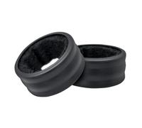 Set d'anneaux noirs anti-goutte, fabriqués en acier et peluche, 2 pièces pour servir du vin sans effort et avec style