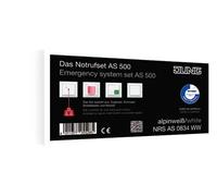 Set d'appel d'urgence blanc alpin complet avec cadre NRS LS 0834 WW