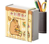 Set d'Aquarelle de Poche | 12 Grilles Mignonnes Outils Peinture Portables,Set De Peinture À L'Eau De Poche - Pour Voyage Maison Artisanat Maquillage Voiture Bureau Studio Extérieur Université École