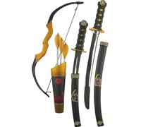 Set d'armes Ninja pour enfants Accessoires de déguisement noir-coloré