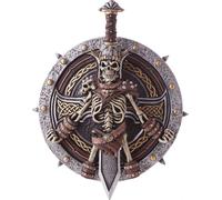 Set d'armes viking bouclier et épée argent-or-brun 2 pièces environ 50cm