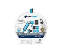 Cellfast Set d'arrosage de jardin Yacht Prestige 1/2 - 20 m ATSV Blanc