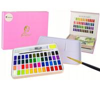Set d'artiste avec 48 aquarelles et accessoires