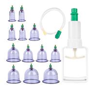 Set D'Aspiration Cupping, Grandes Ventouses Chinoises Anti Cellulite, Set D'Aspiration Cupping Acupuncture, Soulager Douleur Fatigue,Ventouse Kiné Massage Cupping adapté Aux Ventouses