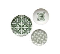 SET D'ASSIETTES POUR 6 'LE MAIOLICHE' "TIFFANY" Emerald