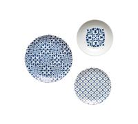 SET D'ASSIETTES POUR 6 'LE MAIOLICHE' "TIFFANY" Mediterranean blue