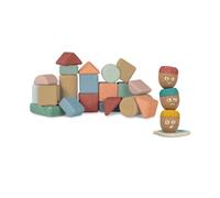 - Set de 1 coffret de 20 blocs de construction avec 1 set des Emotions à empiler en liège pour tout-petits - Dès 18 mois