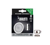 Set de 1 joint + 1 filtre cafetière INOX 6 Tasses 0800412 - BIALETTI