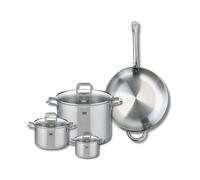 Set de 1 Poêle de cuisson 32 cm et 3 faitouts 12, 16 et 26 cm Profi Citrin Elo