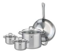 Set de 1 Poêle de cuisson 32 cm et 3 faitouts 14, 16 et 26 cm Elo Profi Citrin Gris