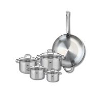 Set de 1 Poêle de cuisson 32 cm et 4 faitouts 12, 14, 16 et 20 cm Profi Citrin Elo
