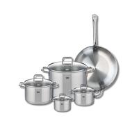 Set de 1 Poêle de cuisson 32 cm et 4 faitouts 12, 14, 20 et 26 cm Profi Citrin Elo