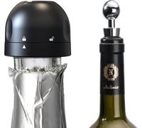 Set de 1 x bouchon de bouteille de champagne, prosecco & diverses bouteilles en verre + et 1 x bouchon de bouteille de vin pour boissons Bouchon ÉTANCHE À L'AIR - Scellement de bouteilles sous vide Bo