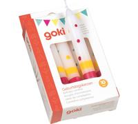 Set de 10 bougies anniversaire blanc TU