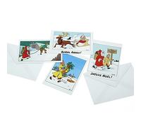 Set de 10 Cartes postales Noel et Jour de l'An Tintin 31306 (15x10cm)