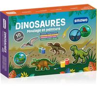 set de 10 dinosaures en plâtre pour moulage et peinture-Kit de bricolage Dino avec encyclopédie pour enfants créatifs