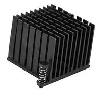 Set De 10 Dissipateurs Thermiques En Aluminium, Refroidissement Noir 37x30x37mm - Dissipation Efficace, Conception À Dents, Pour CPU Et Cartes Mères