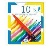 10 feutres pinceaux +6y les couleurs
