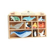 Set de 10 figurines en bois Animaux marins - TENDER LEAF