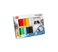 Set de 10 Fils Pour Tout Coudre 100 m + Craie de Tailleur - Gütermann(...) - Blanc