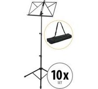10x Pupitre Support Trépied Partitions D'Orchestre Musicien Reglable inc. Sac