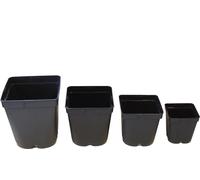 set de 10 pots de fleurs, pots de jardinage, pots conteneurs carrés