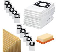 Set de 10 sacs à poussière + filtre à air pour Kärcher MV2 MV3 WD2 WD3 - Remplacement de haute qualité