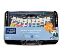 Lefranc Bourgeois Gouache Boite Collège 10X10Ml + Pinceau