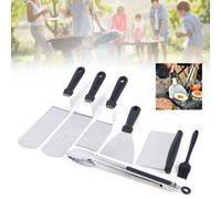 set de 10 ustensiles de barbecue BBQ-grill Set d'ustensiles de barbecue Griller en plein air Barbecue en acier inoxydable