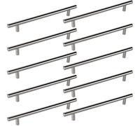 Set de 10 x SO-TECH® Poignée Barre Poignée de Meuble"G10" Tube en Acier Affiné Entraxe de trou 192 mm