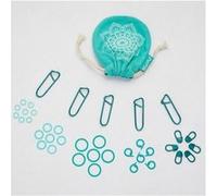 KnitPro marqueurs The Mindful Collection KP36633 Méga pack 100 bleu sarcelle Large