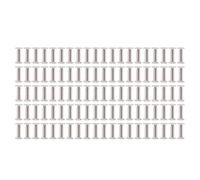 Set de 100 Rivets et Vis M2.5, Acier Inoxydable, Tête Plate et Ronde, 3.5x10x7mm - Installation Rapide et Solide, Fixation Polyvalente pour Cuir et Artisanat (3,5 * 10 * 7mm)