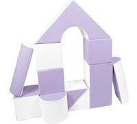 Set de 11 blocs en mousse blanc lilas Gris G