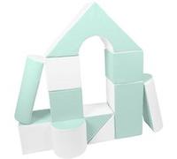 Set de 11 blocs en mousse blanc menthe