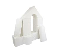 My Velinda Set de 11 blocs en mousse pour crèches et écoles maternelles Blanc