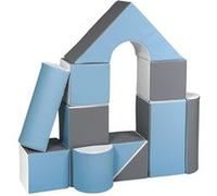 Set de 11 blocs en mousse pour le jeu blanc, bleu clair, gris Bleu G