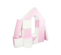 Set De 11 Blocs En Mousse Pour Le Jeu Blanc, Rose (Pastel)